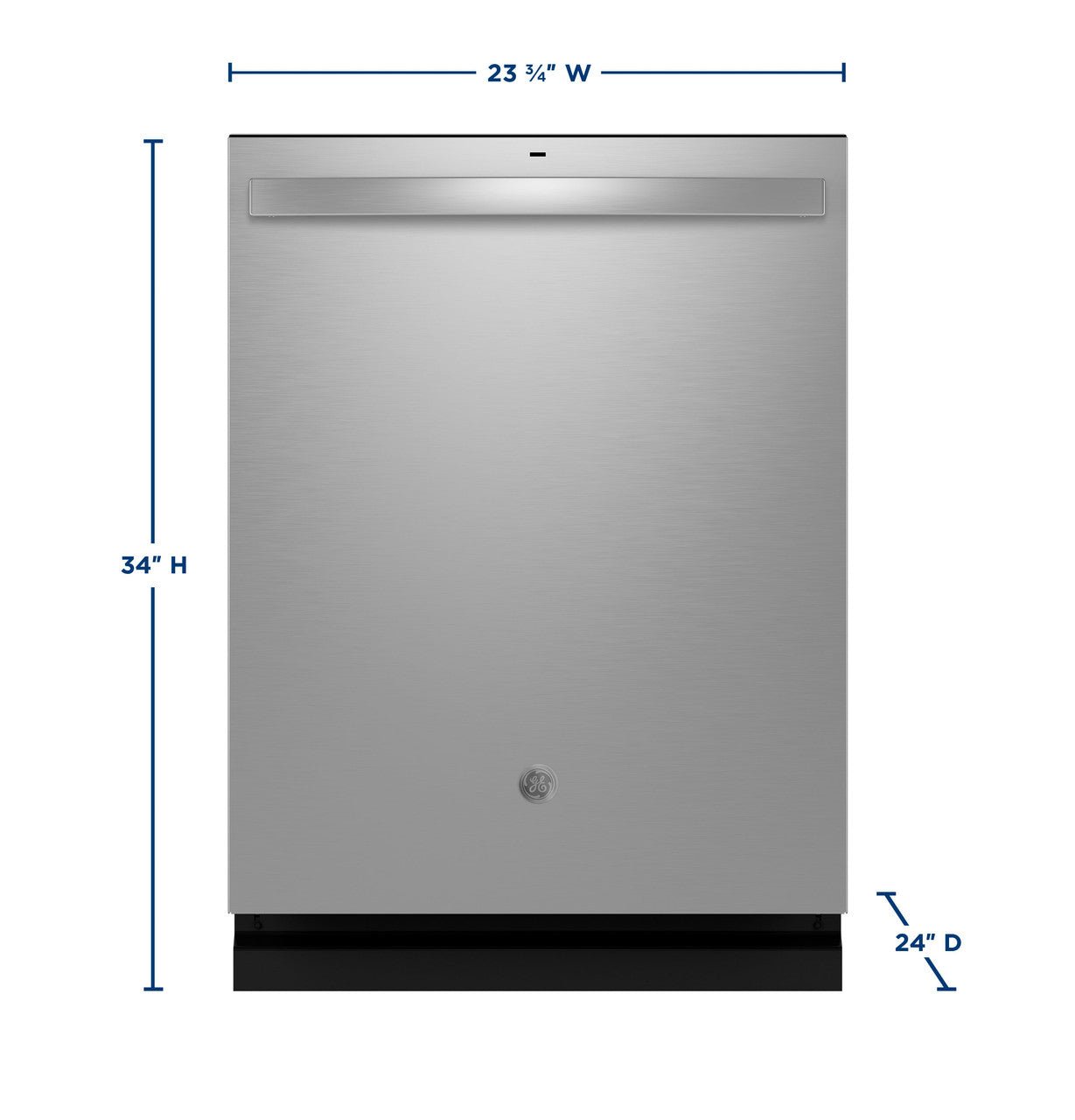 GE 24" Dishwasher, Stainless, Adjustable Racks, Quiet Operation (GDT650SYVFS) - Appliance Saver Store