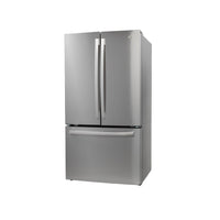 GE 27 cu. ft. French Door Refrigerator, Stainless Steel, Internal Water/Ice Dispenser (GNE27JYMFS)