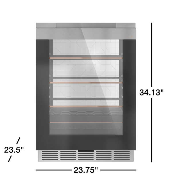 GE Café 5.1 cu. ft. Beverage Center, Stainless, Glass Door (CCR06BM2PS5)