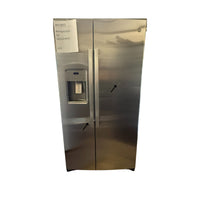 GE 21.8 cu. ft. Counter-Depth Side-by-Side Refrigerator, Stainless (GZS22IYNFS)