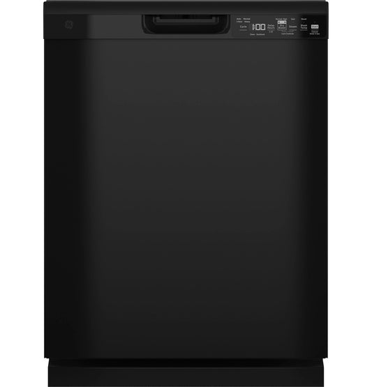 GE 24" Dishwasher, Black, Hard Food Disposer, Adjustable Racks (GDF550PGRBB)
