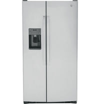 GE 25.3 cu. ft. Side-by-Side Refrigerator, Stainless, External Water/Ice Dispenser (GSS25GYPFS)