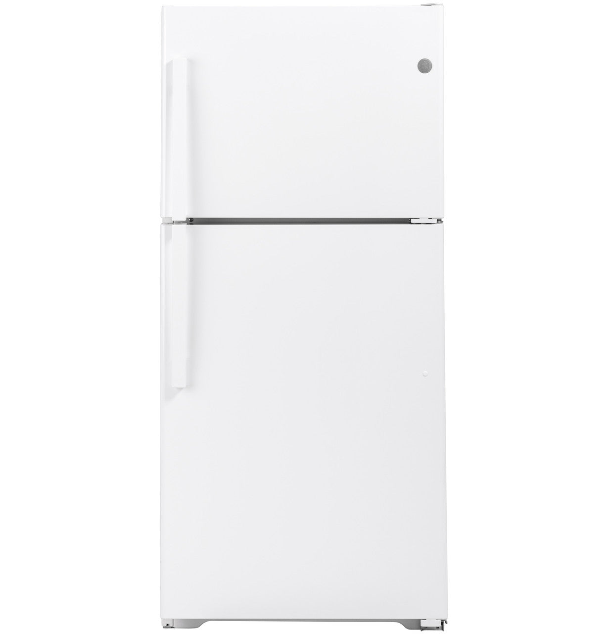 GE 21.9 cu. ft. Top-Freezer Refrigerator, White, Adjustable Shelves + LED Lighting (GTS22KGNRWW)