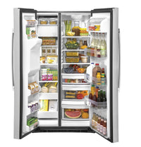 GE 25.1 cu. ft. Side-by-Side Refrigerator, Stainless, External Water/Ice Dispenser (GSS25IYNFS)
