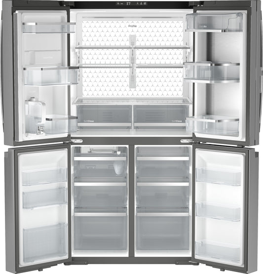GE Profile 28.4 cu. ft. French Door Refrigerator, Stainless, Adjustable Shelves + LED Lighting (PAD28BYTFS)