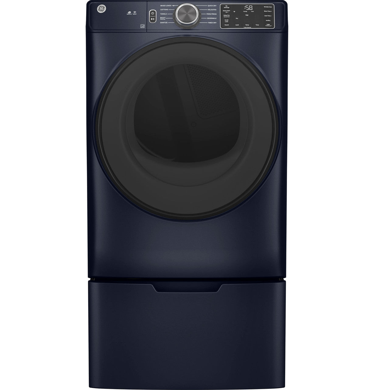 GE 7.8 cu ft Electric Dryer, Stainless, Sensor Dry + Wrinkle Care (GFD55ESPRRS)