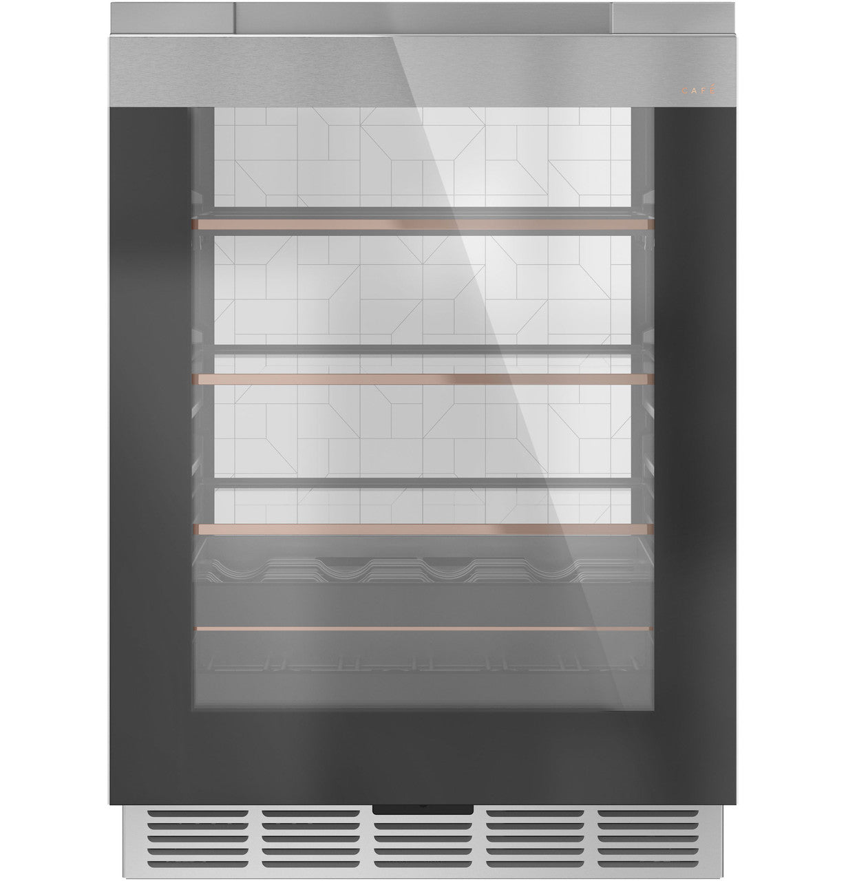 GE Café 5.1 cu. ft. Beverage Center, Stainless, Glass Door (CCR06BM2PS5)