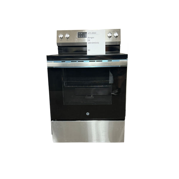 GE 30″ Gas Range, Stainless, 4 Sealed Burners + Easy-Clean Oven (GRF40HSVSS)