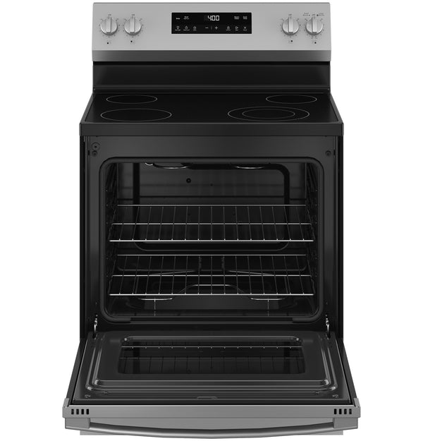 GE 30″ Gas Range, Stainless, 4 Sealed Burners + Easy-Clean Oven (GRF40HSVSS)