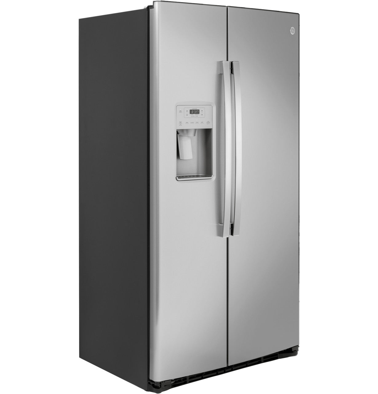 GE 21.8 cu. ft. Counter-Depth Side-by-Side Refrigerator, Stainless (GZS22IYNFS)