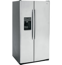 GE 25.3 cu. ft. Side-by-Side Refrigerator, Stainless, External Water/Ice Dispenser (GSS25GYPFS)
