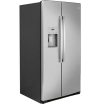 GE 25.1 cu. ft. Side-by-Side Refrigerator, Stainless, External Water/Ice Dispenser (GSS25IYNFS)
