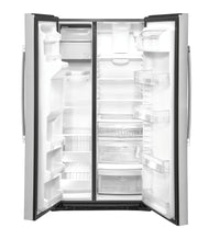 GE 21.8 cu. ft. Counter-Depth Side-by-Side Refrigerator, Stainless (GZS22IYNFS)
