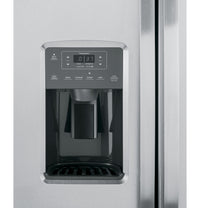 GE 25.3 cu. ft. Side-by-Side Refrigerator, Stainless, External Water/Ice Dispenser (GSS25GYPFS)