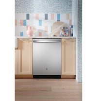 GE 24" Dishwasher, Stainless, Adjustable Racks, Quiet Operation (GDT650SYVFS) - Appliance Saver Store