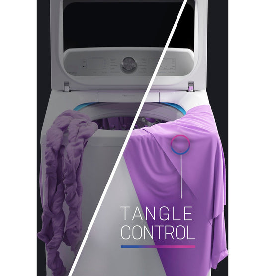 GE Profile 5.0 cu. ft. Top Load Washer, Diamond Gray, Smart Features + Deep Fill (PTW600BPRDG) - Appliance Saver Store