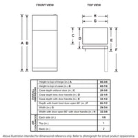 GE 21.9 cu. ft. Top-Freezer Refrigerator, White, Adjustable Shelves + LED Lighting (GTS22KGNRWW)