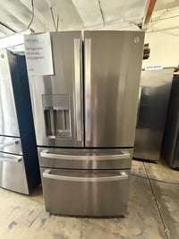 GE Profile 27.9 cu. ft. French Door Refrigerator, Stainless, Autofill Dispenser + LED Lighting (PVD28BYNFS)