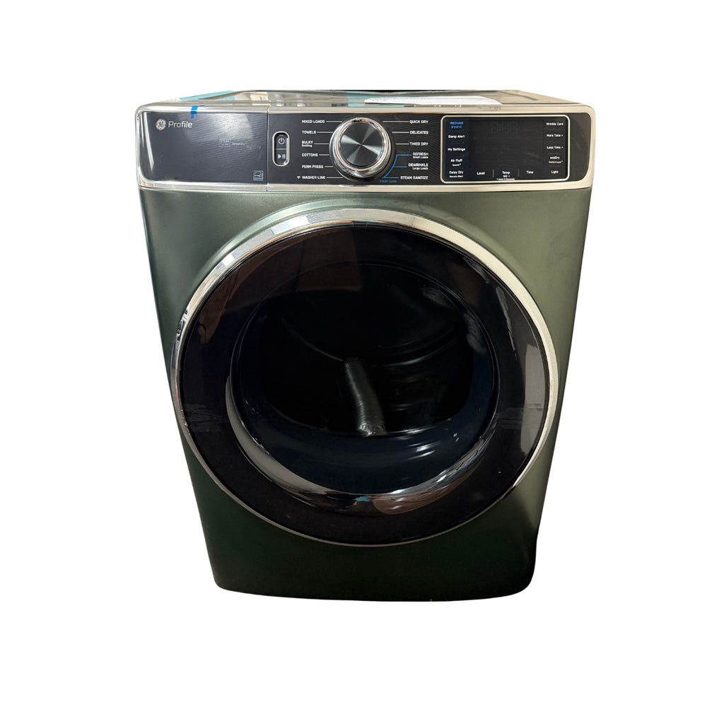 GE Profile 7.8 cu. ft. Electric Dryer, Stainless, Steam Refresh + WiFi (PFD95ESPWGN) FOR REPAIR OR PARTS