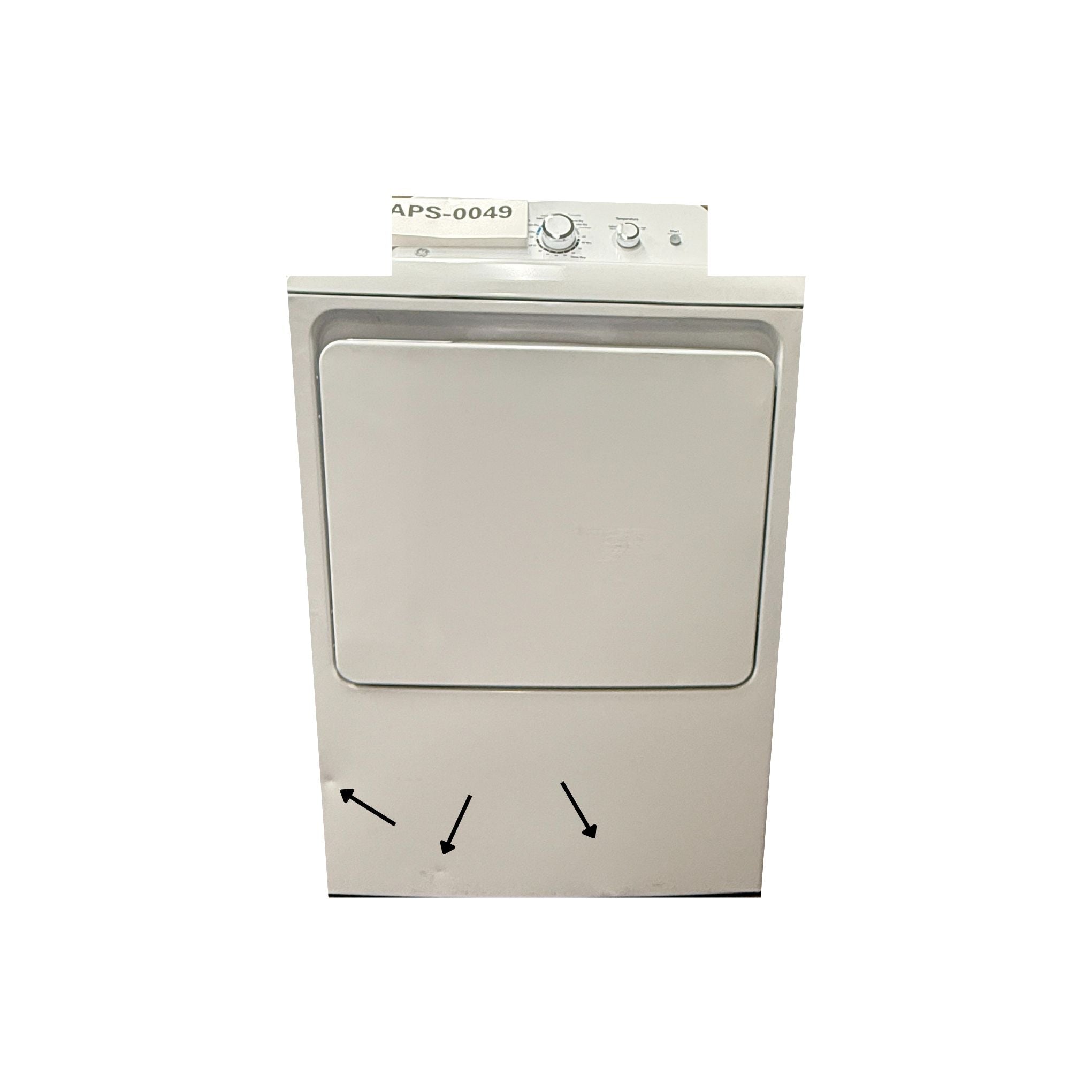 GE GTX33EASKWW Electric Dryer, 6.2 cu. ft., Auto Dry & Wrinkle Care (GTX33EASKWW)