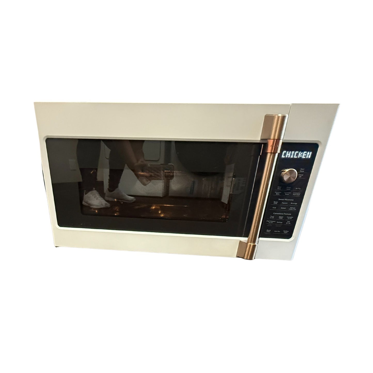 GE Café Over-the-Range Convection Microwave, 1.7 cu. ft., Air Fry + Sensor Cook (CVM517P4RW2)
