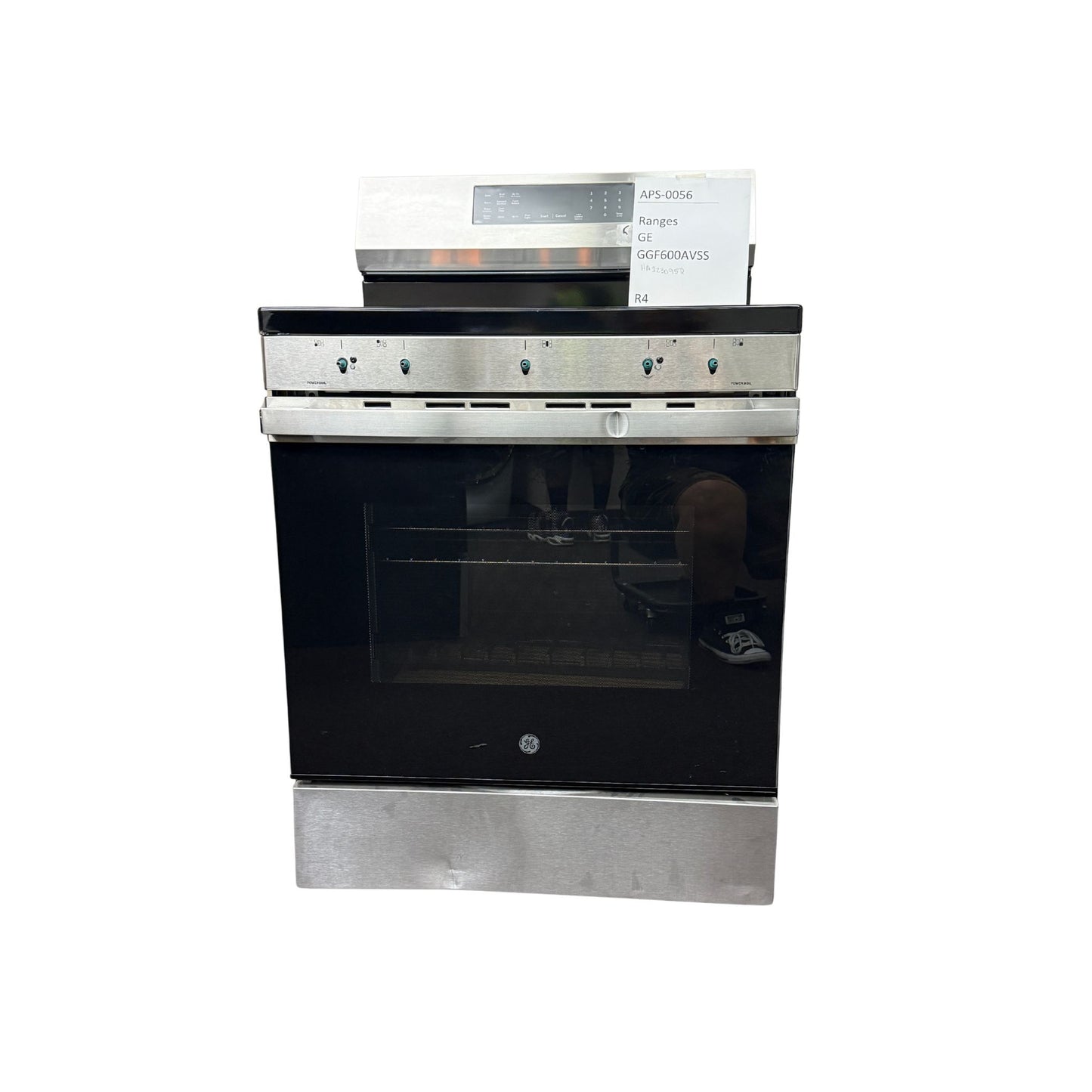 GE 30″ Gas Range, Stainless, Full Oven + Multi-Burners (GGF600AVSS)