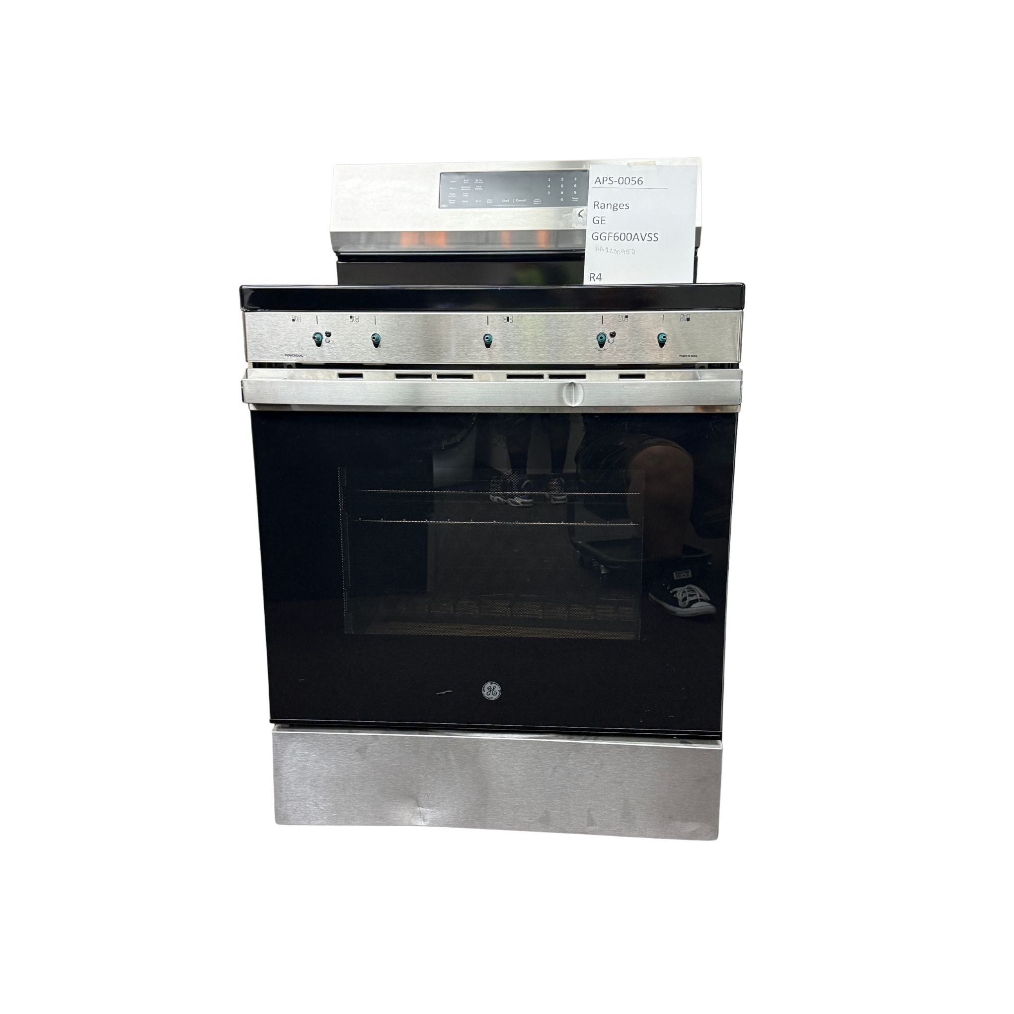 GE 30″ Gas Range, Stainless, Full Oven + Multi-Burners (GGF600AVSS)
