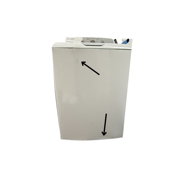 GE 4.3 cu. ft. Top Load Washer, White, Stainless Steel Tub + Multiple Wash Cycles (GTW385ASWWS)