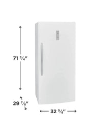 Frigidaire 20 cu ft Refrigerator, White, EvenTemp Cooling + LED Lighting (FRAE2024AW)