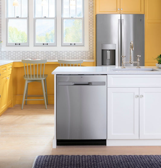 GE 27.7 cu. ft. French Door Refrigerator, Stainless, TwinChill™ + Internal Water/Ice (GFE28GYNFS) - Appliance Saver Store