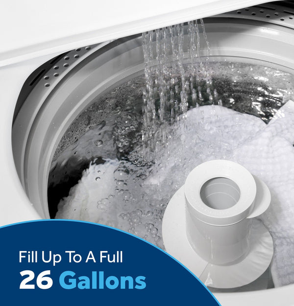 GE 4.0 cu. ft. Top Load Washer, White, Stainless Steel Tub + Multiple Wash Cycles (GTW325ASWWW) - Appliance Saver Store