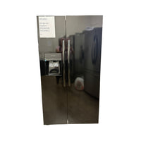 Frigidaire 25.6 cu ft Side-by-Side Refrigerator, Black, External Water/Ice Dispenser (FRSS2623AB)
