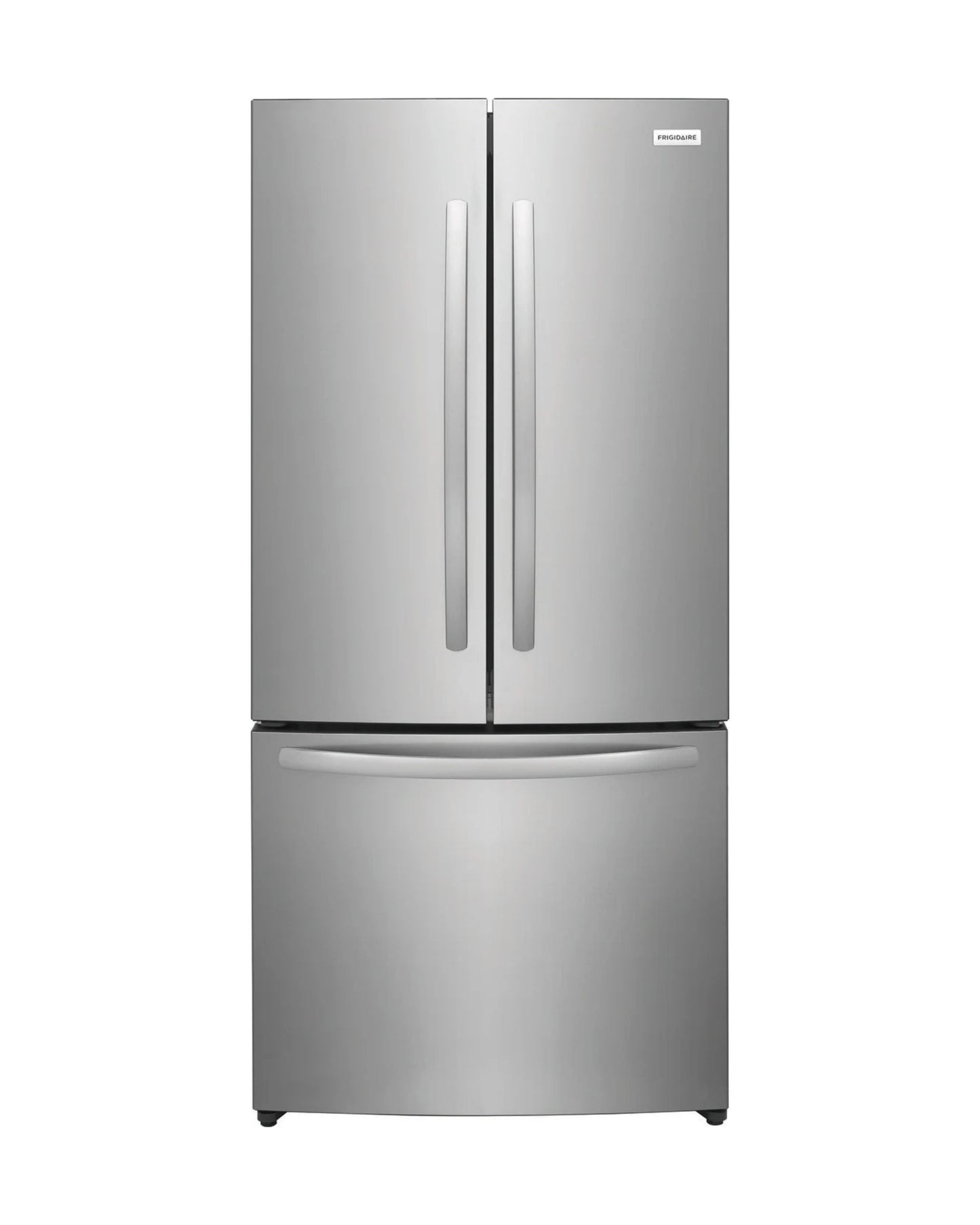 Frigidaire 17.6 cu ft French Door Refrigerator, Stainless, CrispSeal Crispers + EvenTemp Cooling (FRFG1723AV)