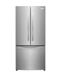 Frigidaire 17.6 cu ft French Door Refrigerator, Stainless, CrispSeal Crispers + EvenTemp Cooling (FRFG1723AV)