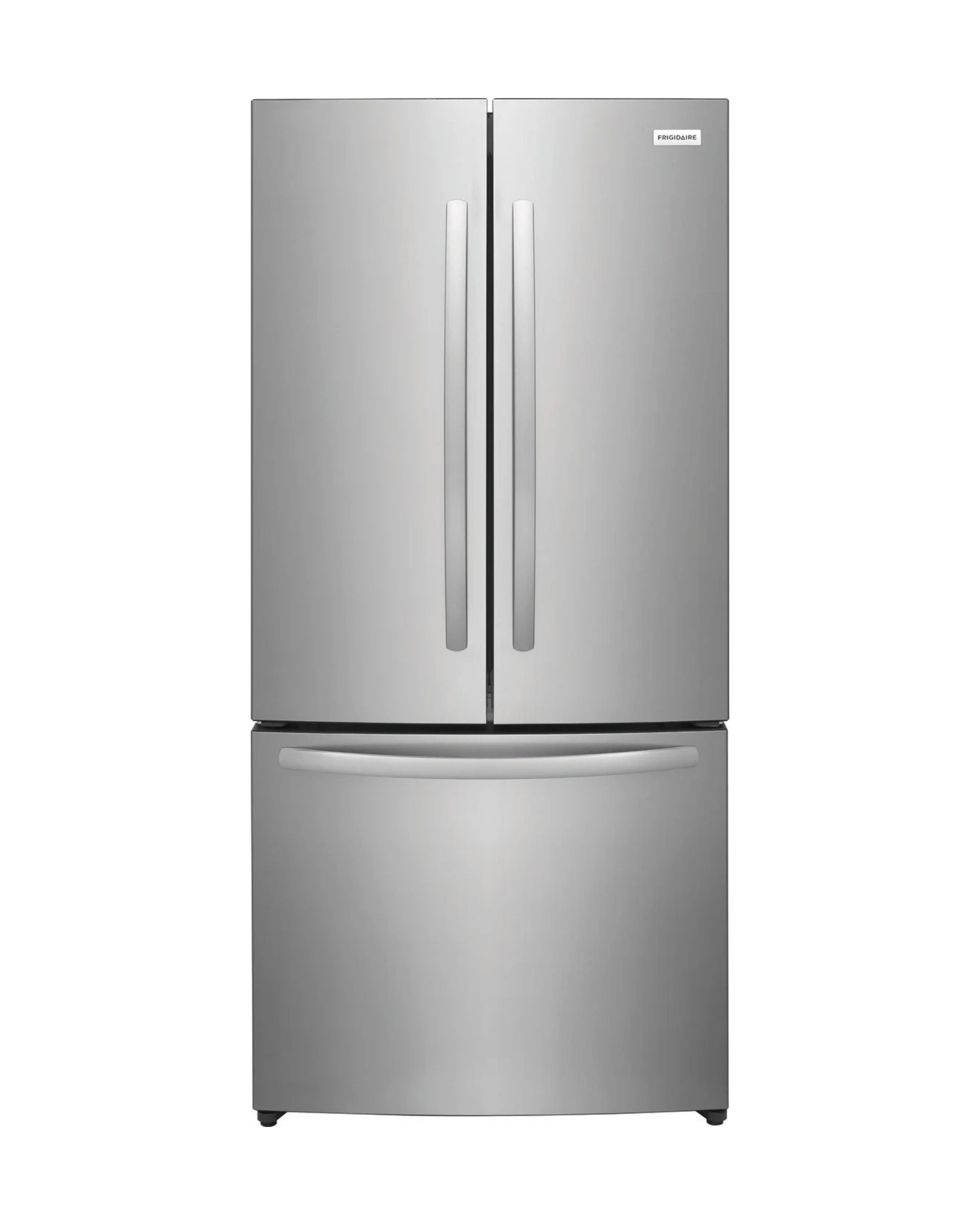 Frigidaire 17.6 cu ft French Door Refrigerator, Stainless, CrispSeal Crispers + EvenTemp Cooling (FRFG1723AV)
