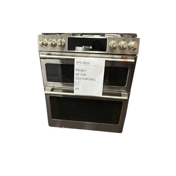 GE Café 30" Dual Fuel Range, Stainless, Double Oven + Convection (CGS750P2MS1)