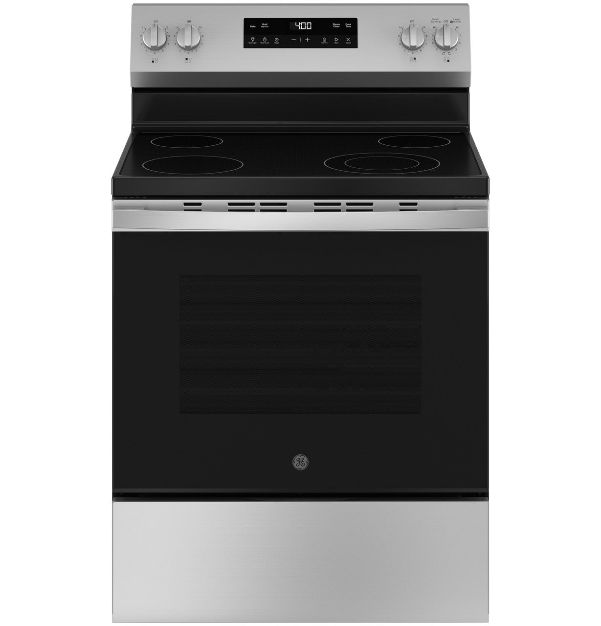 GE 30″ Gas Range, Stainless, 4 Sealed Burners + Easy-Clean Oven (GRF40HSVSS)