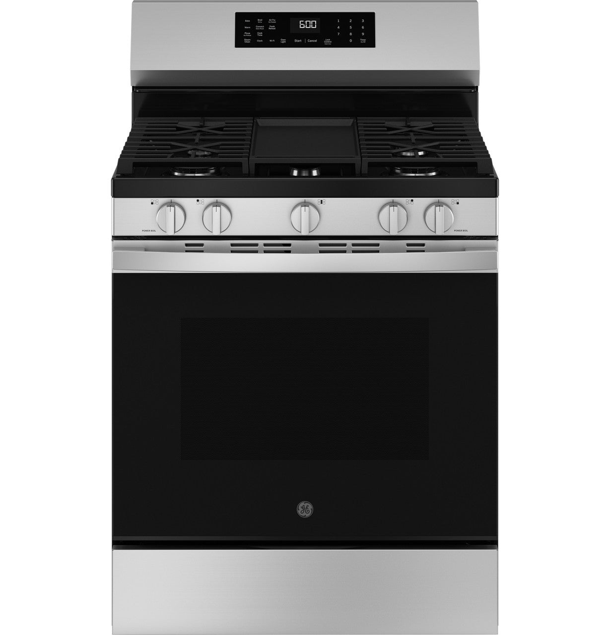GE 30″ Gas Range, Stainless, Full Oven + Multi-Burners (GGF600AVSS)