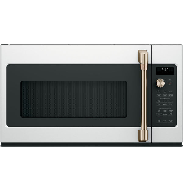 GE Café Over-the-Range Convection Microwave, 1.7 cu. ft., Air Fry + Sensor Cook (CVM517P4RW2)