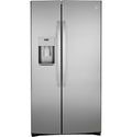 GE 25.1 cu. ft. Side-by-Side Refrigerator, Stainless, External Water/Ice Dispenser (GSS25IYNFS)