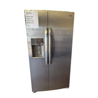 Frigidaire 25.6 cu ft Side - by - Side Refrigerator, Stainless, External Water/Ice Dispenser (GRSS2652AF) - Appliance Saver Store