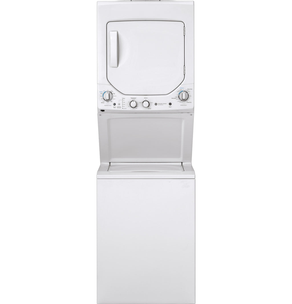 GE 24" Laundry Center, Electric, Stacked Washer & Dryer (GUD24ESSMWW)