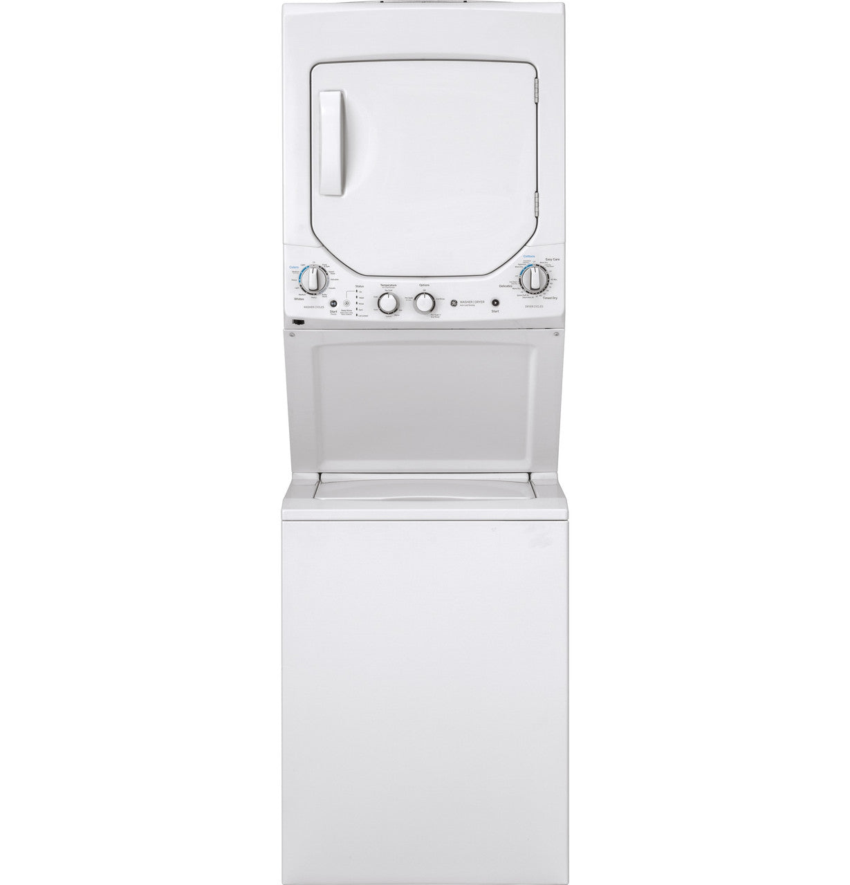 GE 24" Laundry Center, Electric, Stacked Washer & Dryer (GUD24ESSMWW)