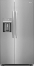 Frigidaire 25.6 cu ft Side - by - Side Refrigerator, Stainless, External Water/Ice Dispenser (GRSS2652AF) - Appliance Saver Store