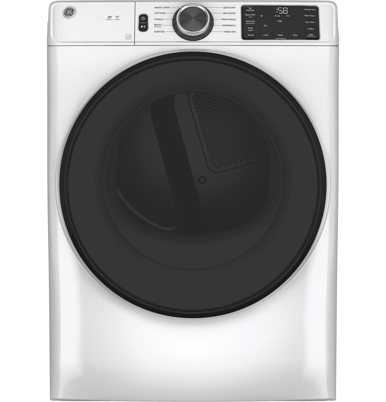 GE 7.8 cu. ft. Electric Dryer, White, Sensor Dry, Wrinkle Care (GFD55ESSNWW) FOR REPAIR OR PARTS