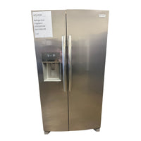 Frigidaire 25.6 cu ft Side-by-Side Refrigerator, Stainless, External Water/Ice Dispenser (GRSS2652AF)