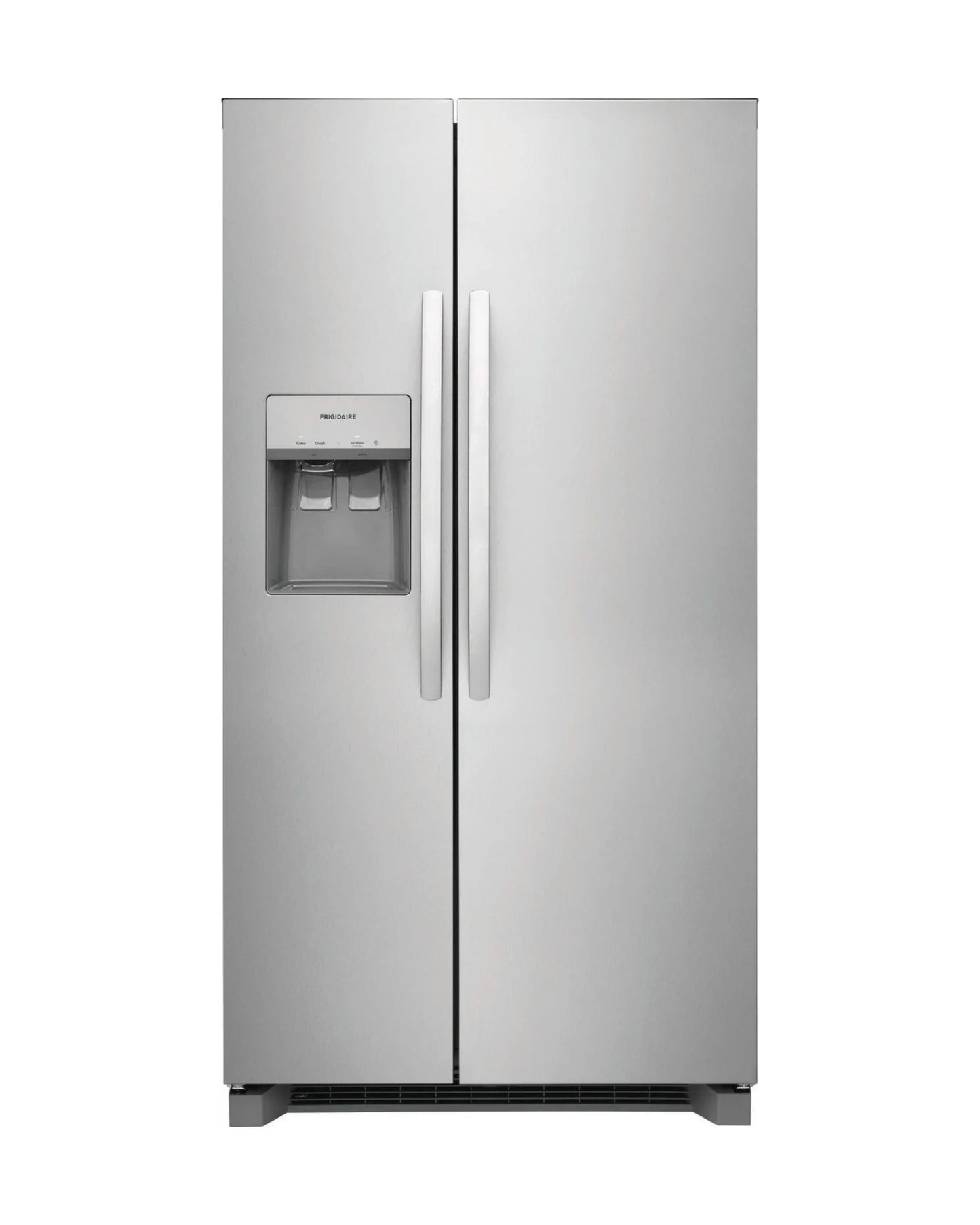 Frigidaire 22.3 cu ft Side - by - Side Refrigerator, Stainless, External Water/Ice Dispenser (FRSC2333AS) - Appliance Saver Store