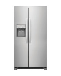 Frigidaire 22.3 cu ft Side - by - Side Refrigerator, Stainless, External Water/Ice Dispenser (FRSC2333AS) - Appliance Saver Store