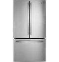 GE 27 cu. ft. French Door Refrigerator, Stainless Steel, Internal Water/Ice Dispenser (GNE27JYMFS)