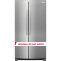 Frigidaire 26 cu ft Side - by - Side Refrigerator, Stainless, External Water/Ice Dispenser (GRSN2620AF) - Appliance Saver Store